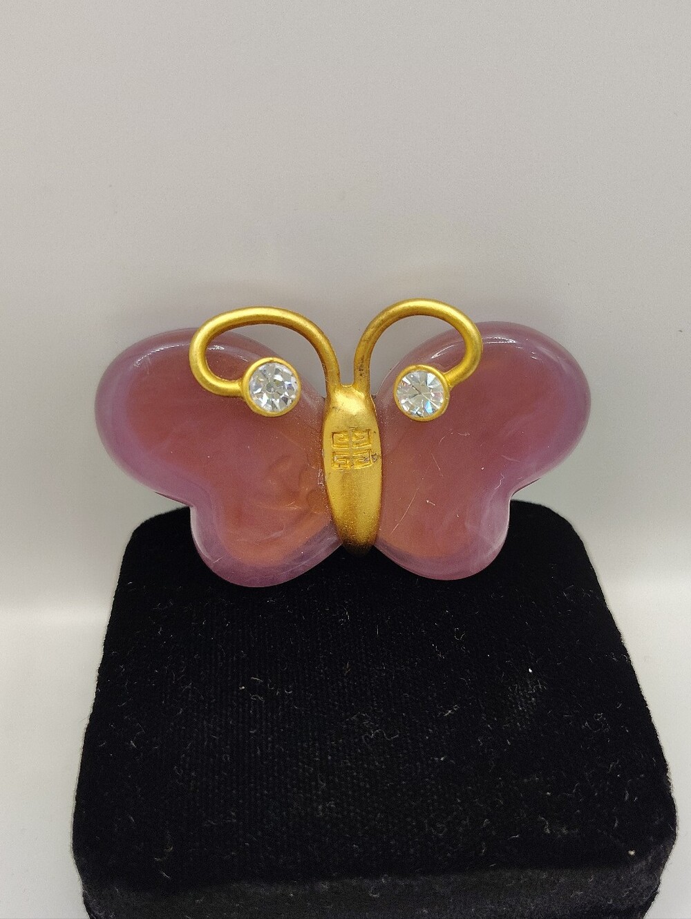 Givenchy Butterfly Motiff Vintage Brooch Pin Rare